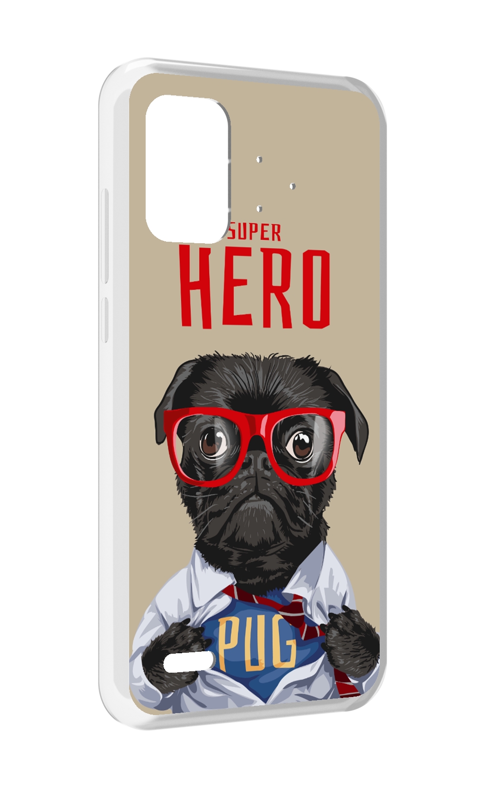 

Чехол MyPads Герой-PUG для UMIDIGI Bison Pro, Прозрачный, Tocco