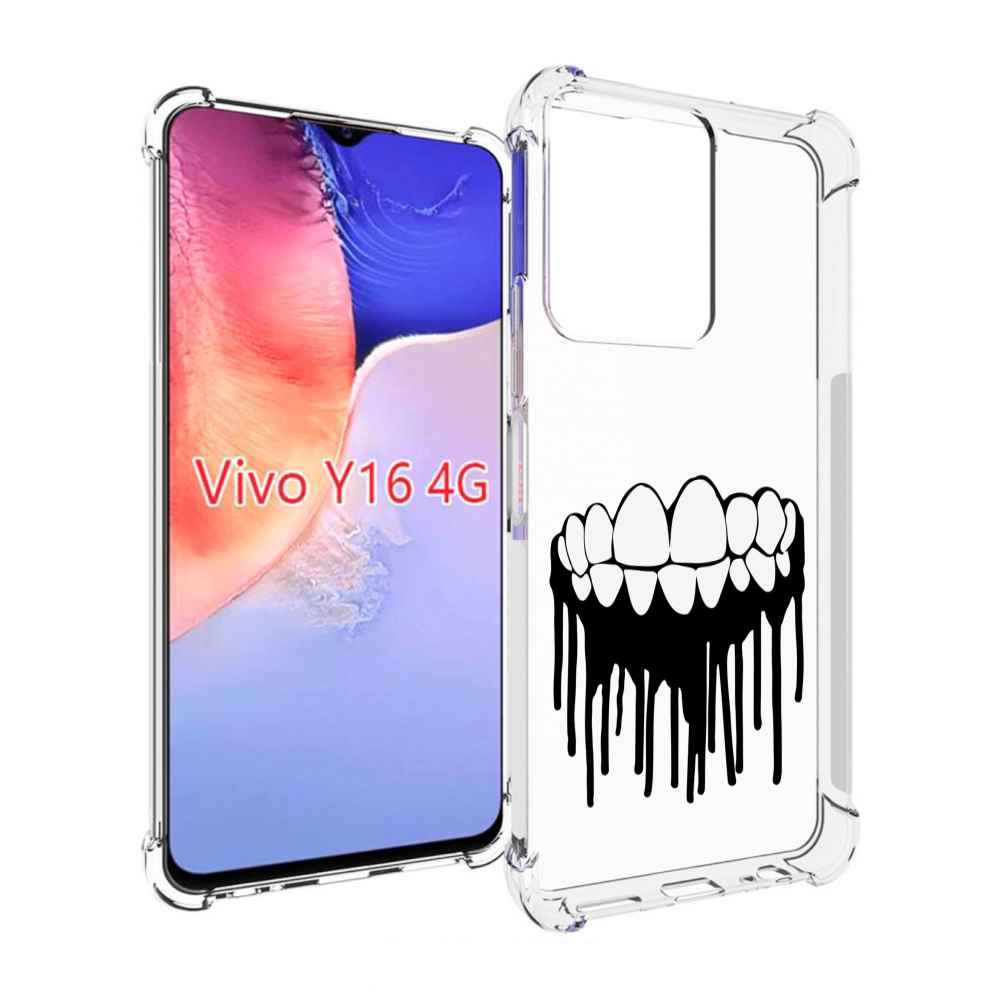 

Чехол MyPads зубы для Vivo Y16 4G/ Vivo Y02S, Прозрачный, Tocco