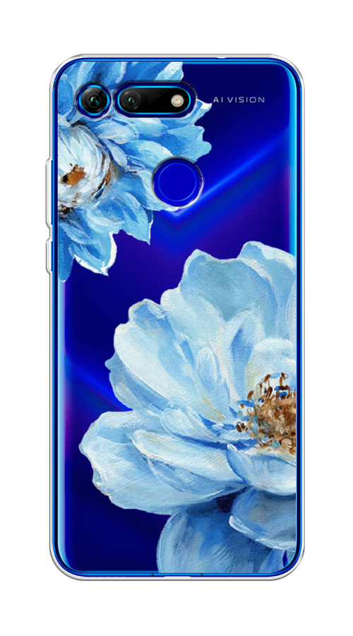 

Чехол Awog на Honor V20 (View 20) "Голубые клематисы", Голубой, 67350-8