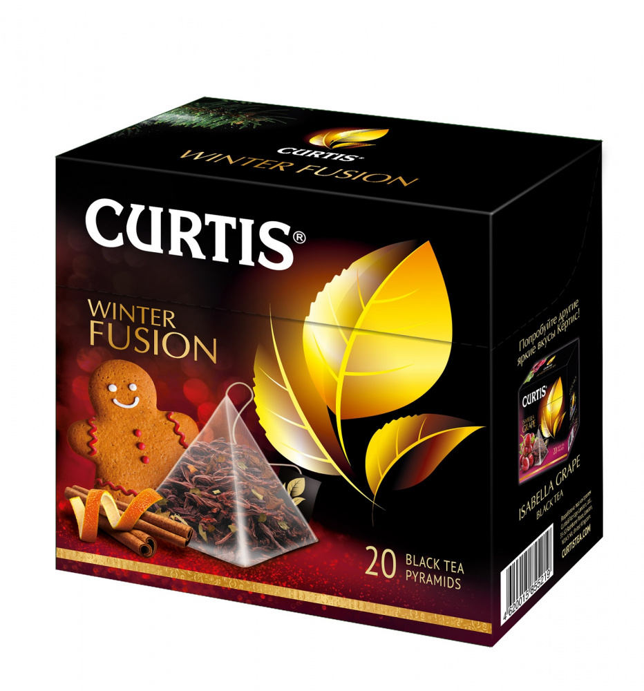 

Чай Curtis "Winter Fusion", черный с добавками, 20 пирамидок