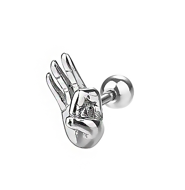 

Пирсинг для уха из стали 4Love4You PR-MBN-048, PR-MBN-048