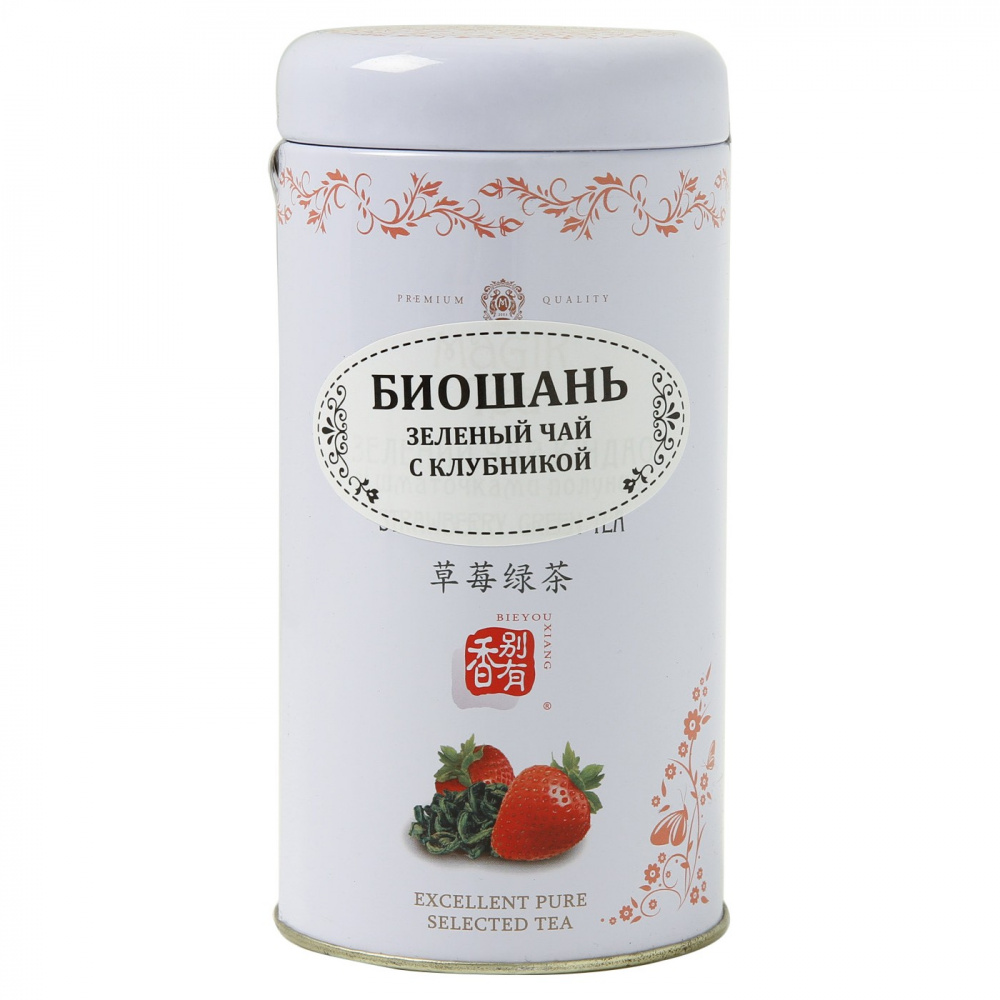 

Чай БиоШань "Magik tea | Strawberry green tea", зеленый с добавками, 80 гр