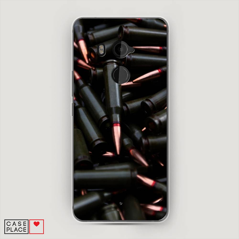 

Чехол Awog на HTC U11 Plus / Эйчтиси U11 Plus "Пули черные", Разноцветный, 102150-5