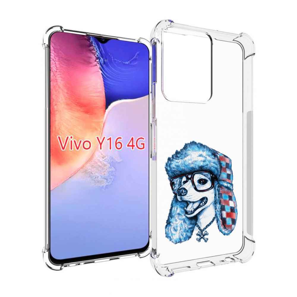 

Чехол MyPads зимний пес для Vivo Y16 4G/ Vivo Y02S, Прозрачный, Tocco