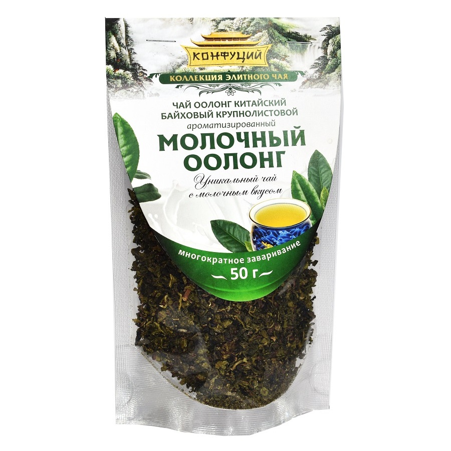 

Чай Конфуций Молочный оолонг, улун листовой, 50 гр