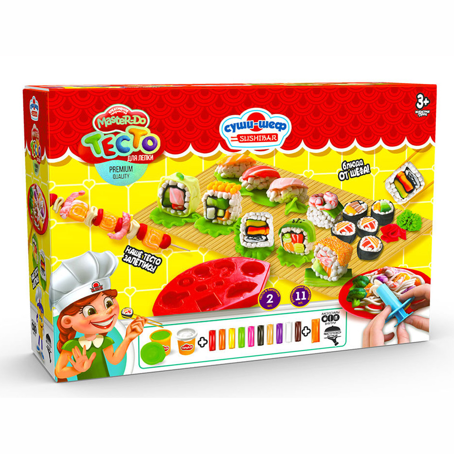 

Тесто для лепки Danko Toys Master Do Шеф повар Суши