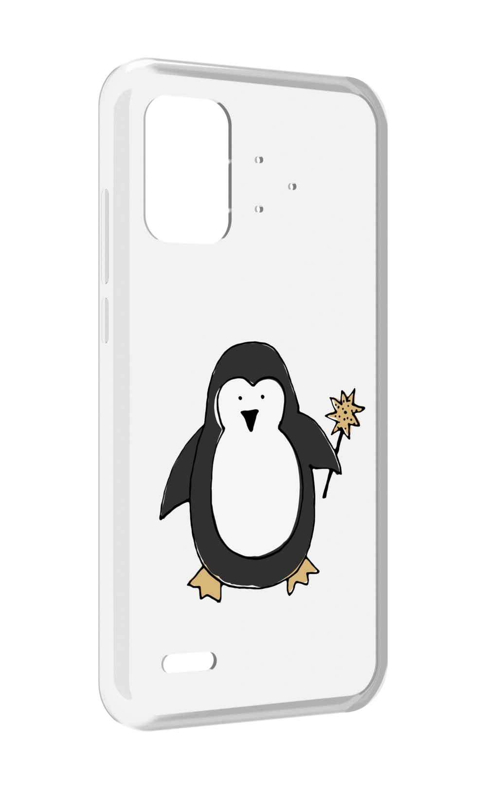 

Чехол MyPads Волшебный пингвин для UMIDIGI Bison Pro, Прозрачный, Tocco