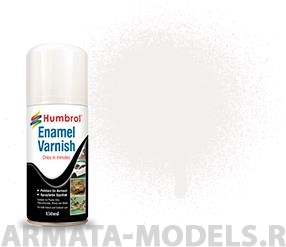 фото Ad6999 эмалевый лак enamel no 135 полу-матовое лаковое покрытие - modellers spray 150 ml humbrol