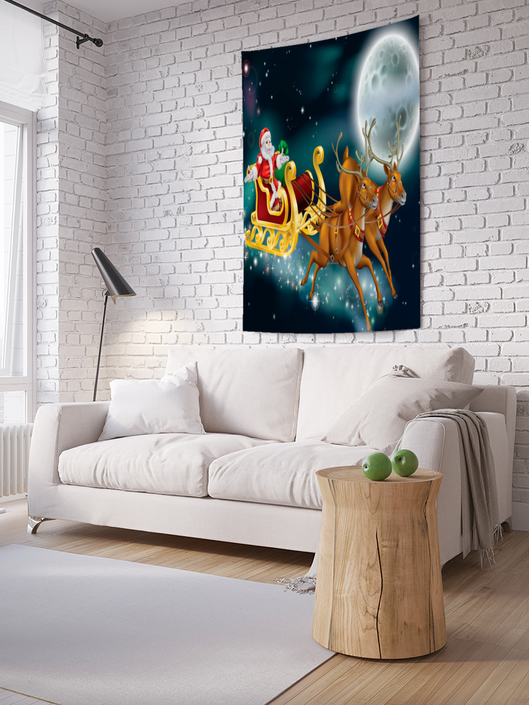 

Вертикальное фотопанно на стену JoyArty На оленях через космос 150x200 см, На оленях через космос