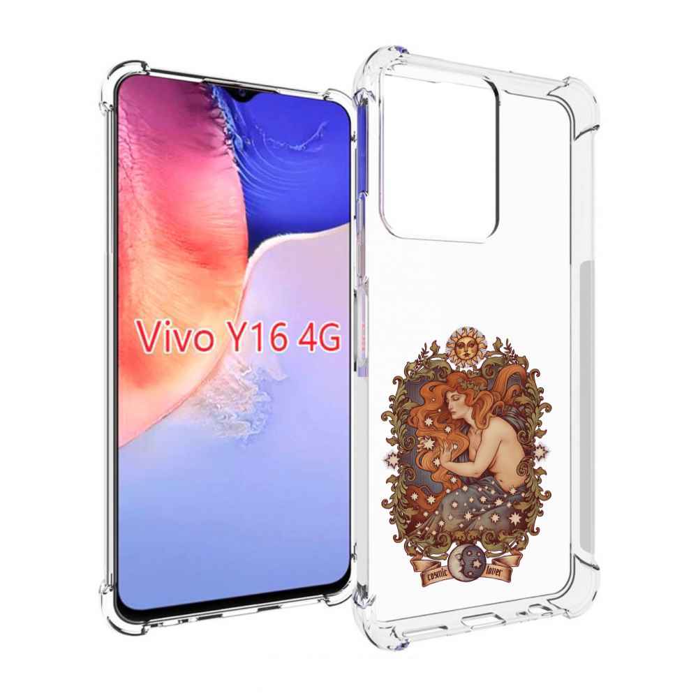

Чехол MyPads звездная девушка абстракция для Vivo Y16 4G/ Vivo Y02S, Прозрачный, Tocco