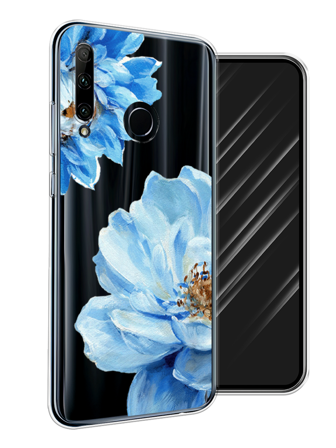 

Чехол Awog на Honor 20 Lite 2019 "Голубые клематисы", Голубой, 68950-8