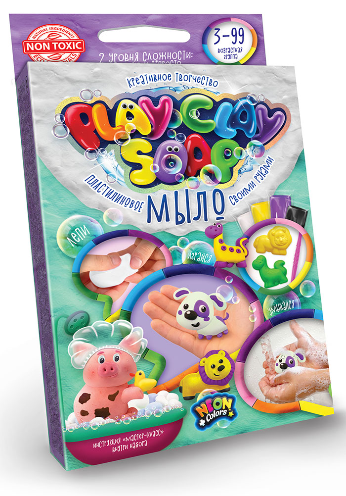 Пластилиновое мыло Danko Toys Play Clay Soap №2 мыло листовое в рулоне d 2 3 × 9 см 120 см фиолетовый