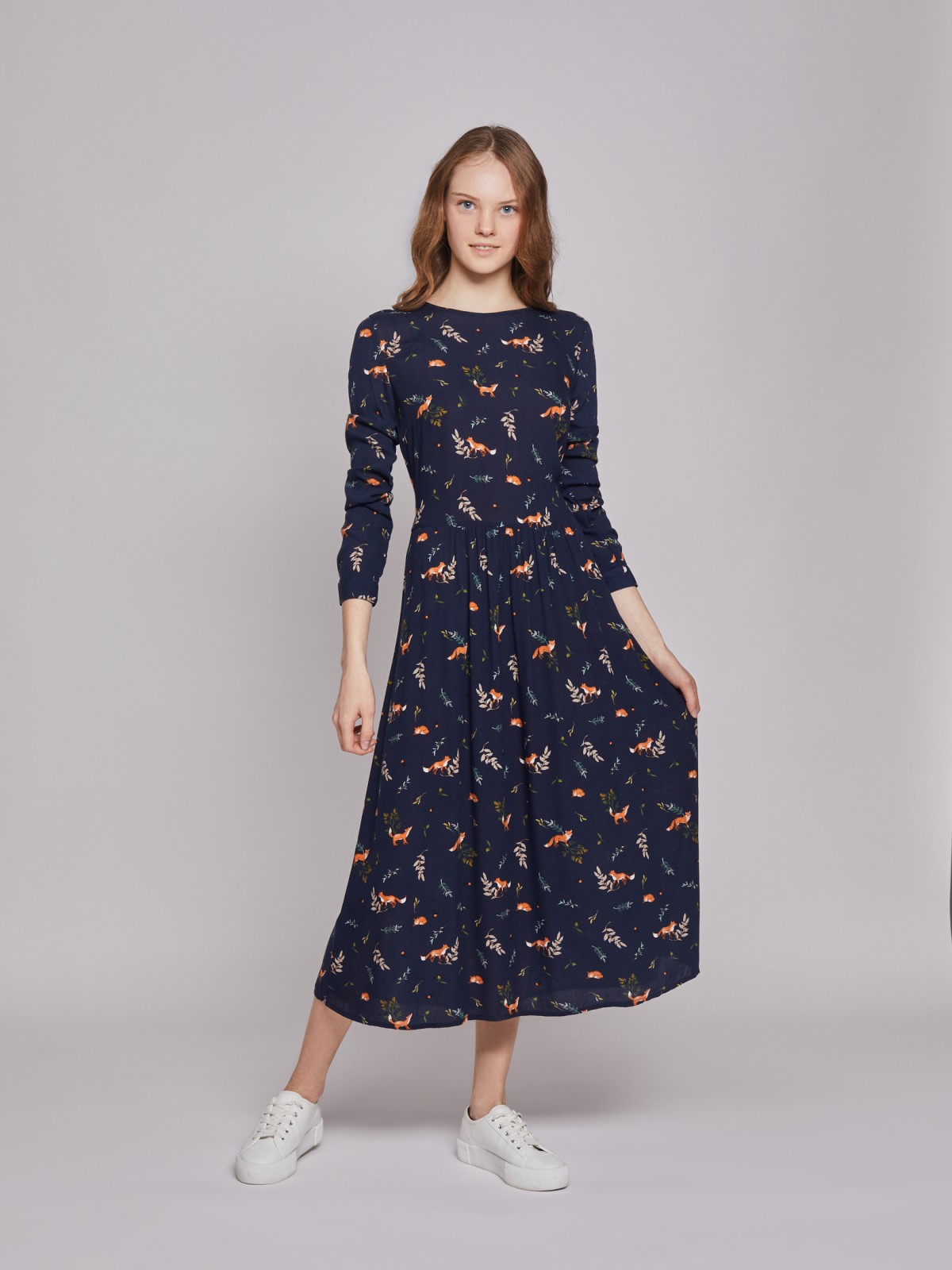 

Платье женское Zolla 022318259012 синее 2XL, 022318259012