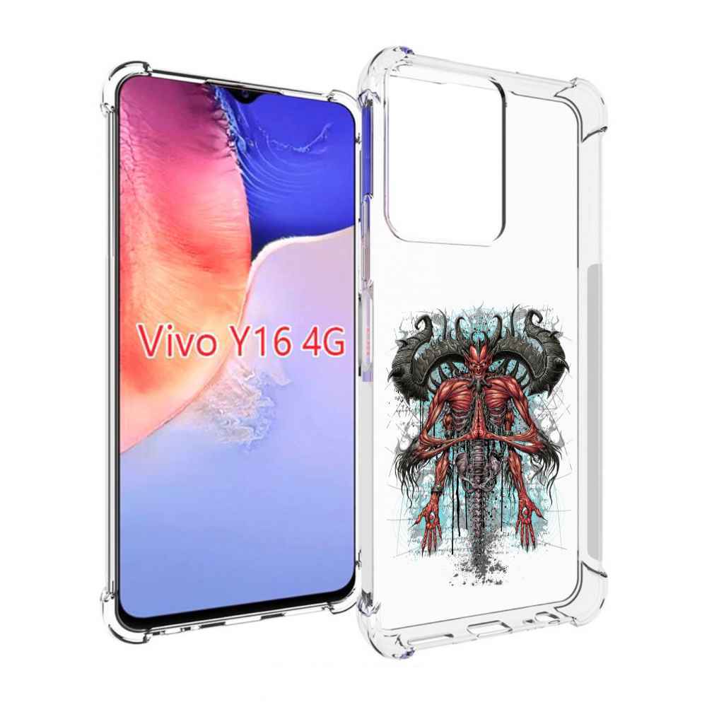 

Чехол MyPads дьявол для Vivo Y16 4G/ Vivo Y02S, Прозрачный, Tocco