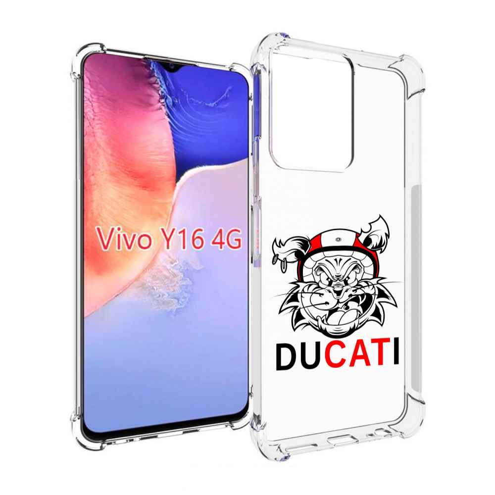 

Чехол MyPads дукати для Vivo Y16 4G/ Vivo Y02S, Прозрачный, Tocco