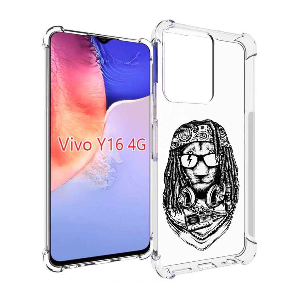 

Чехол MyPads дреды льва для Vivo Y16 4G/ Vivo Y02S, Прозрачный, Tocco