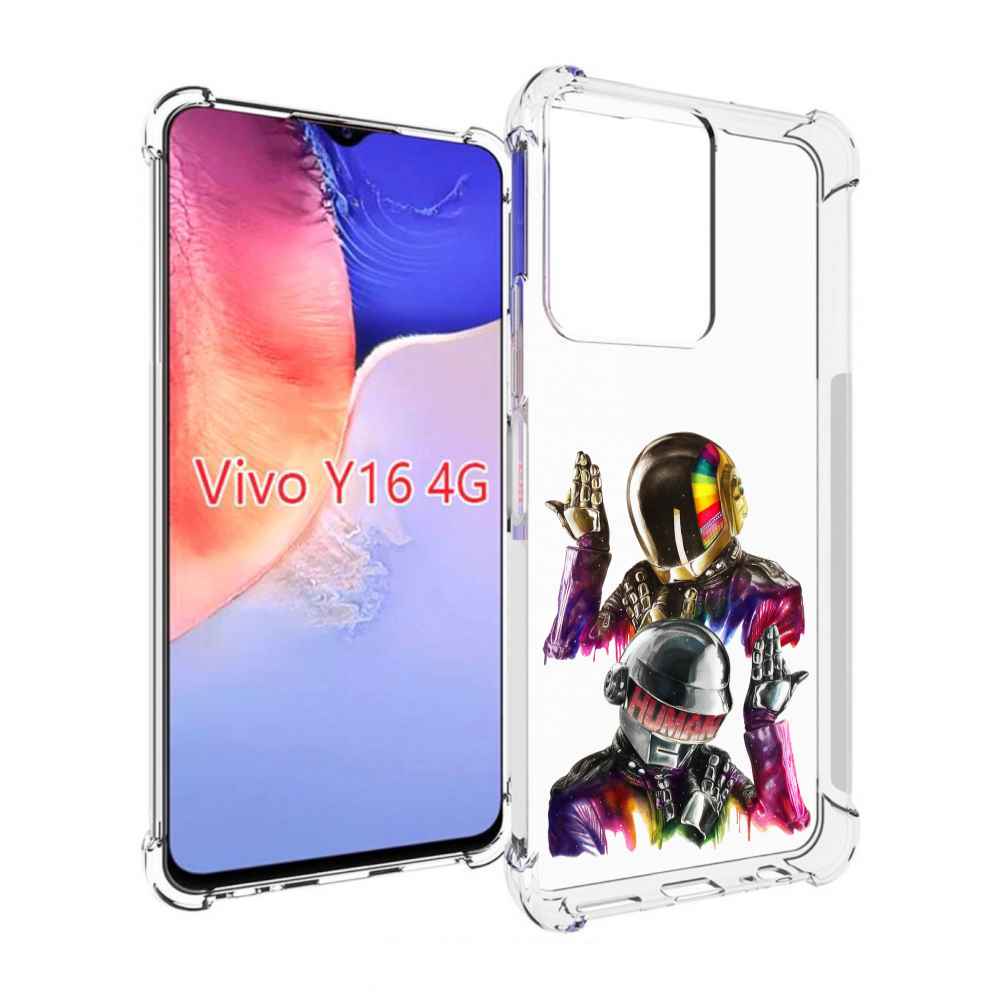 

Чехол MyPads диско космонавты для Vivo Y16 4G/ Vivo Y02S, Прозрачный, Tocco