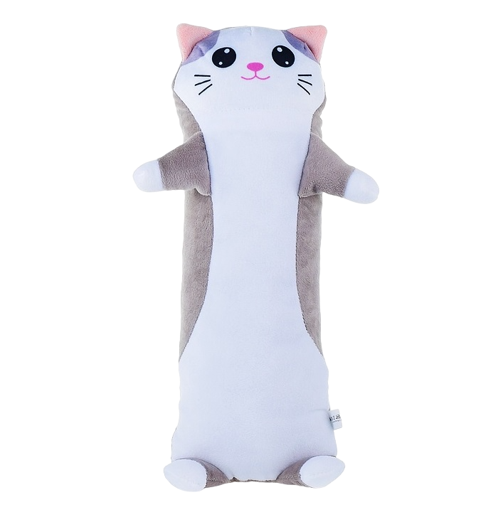 

Мягкая игрушка Malvina Кот Багет малый серый, 50 см 9.391.1