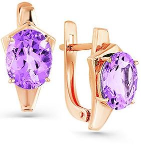 

Серьги женские из золота Magic Stones 02-2-787-0200-010, аметист, 02-2-787-0200-010