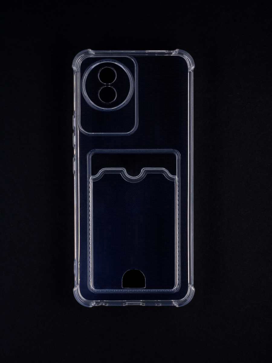 

Чехол Для Vivo Y02 4G С Картхолдером, Прозрачный, ZSCH-VIV-Y02