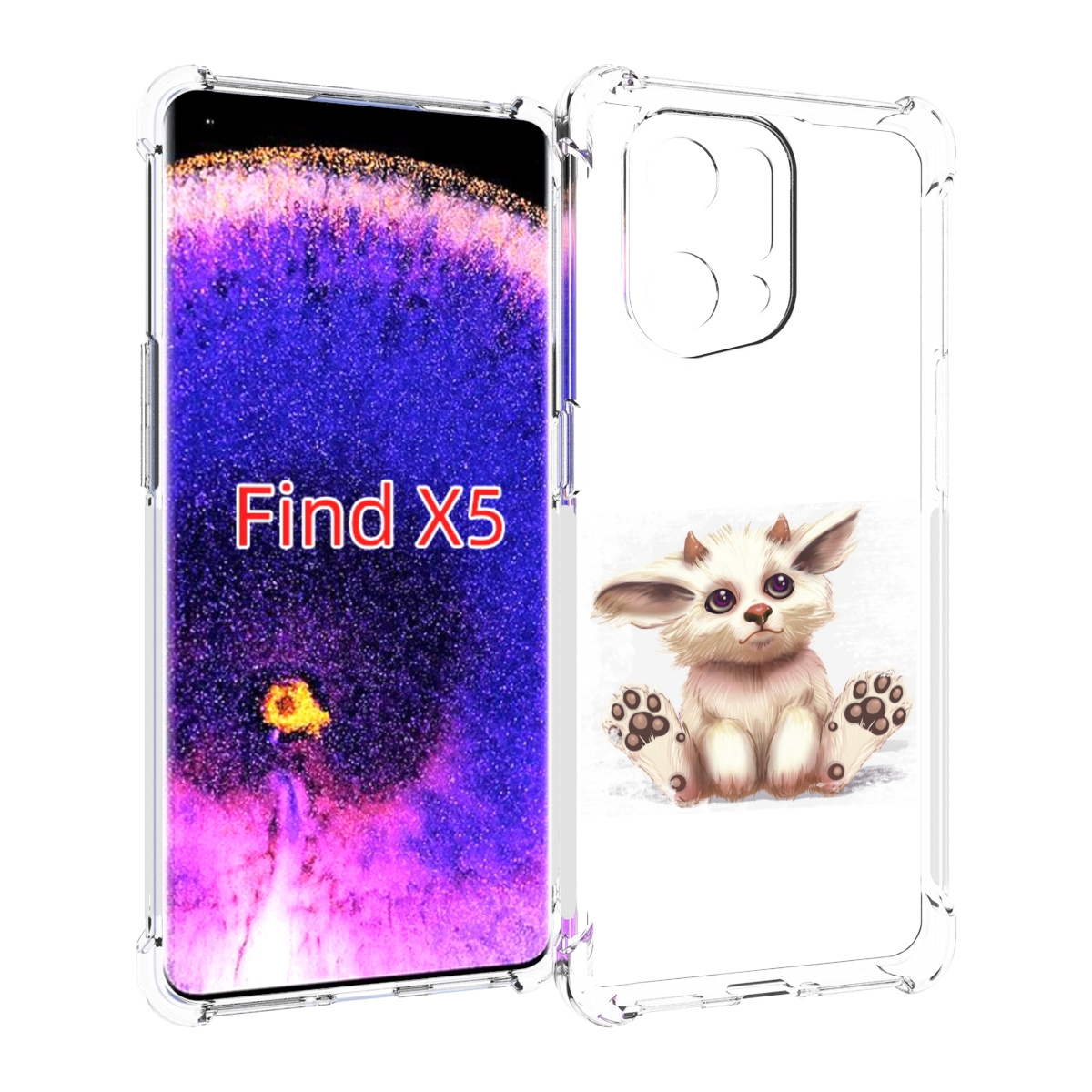 

Чехол MyPads Маленькое чудо детский для Oppo Find X5, Прозрачный, Tocco