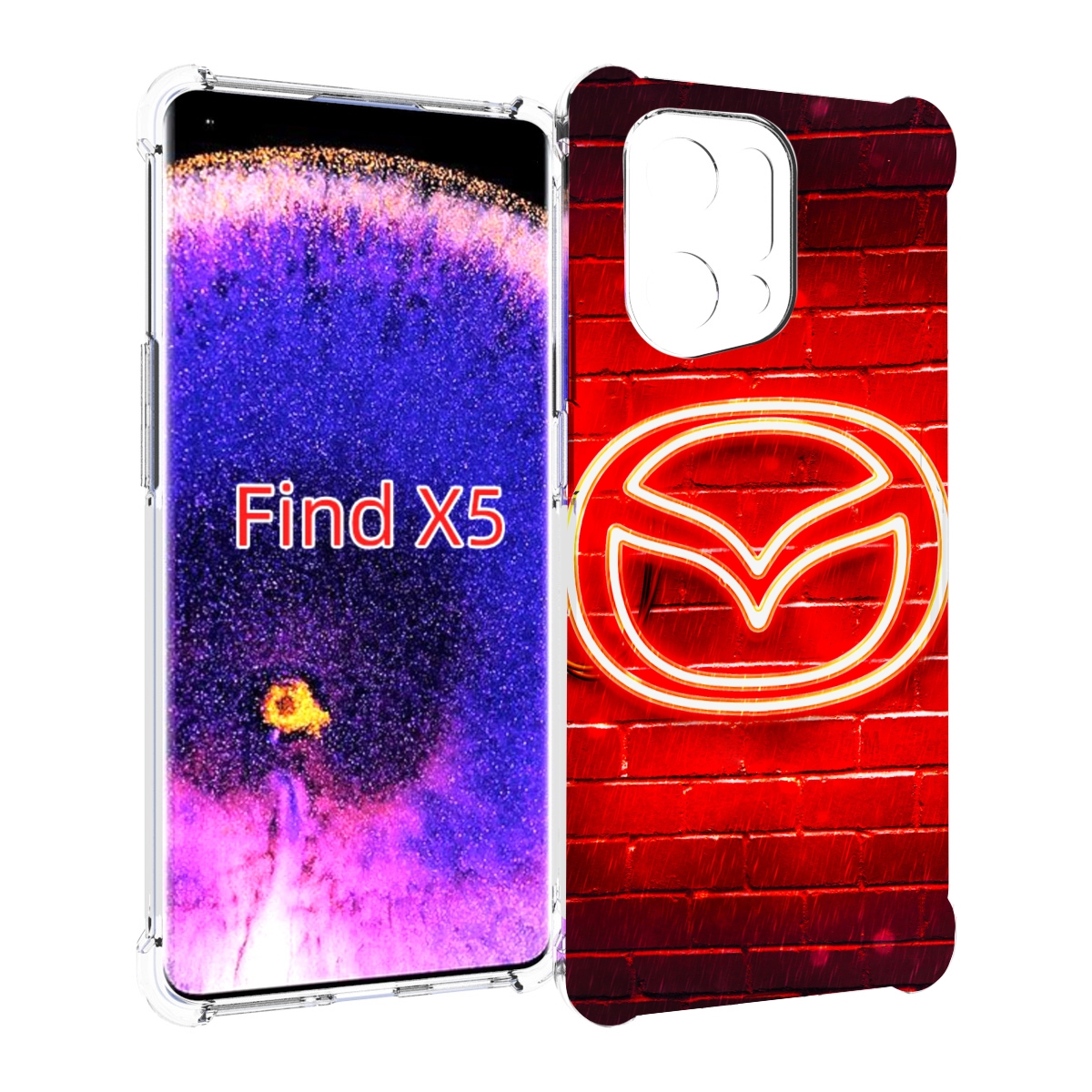 

Чехол MyPads Мазда для Oppo Find X5, Прозрачный, Tocco
