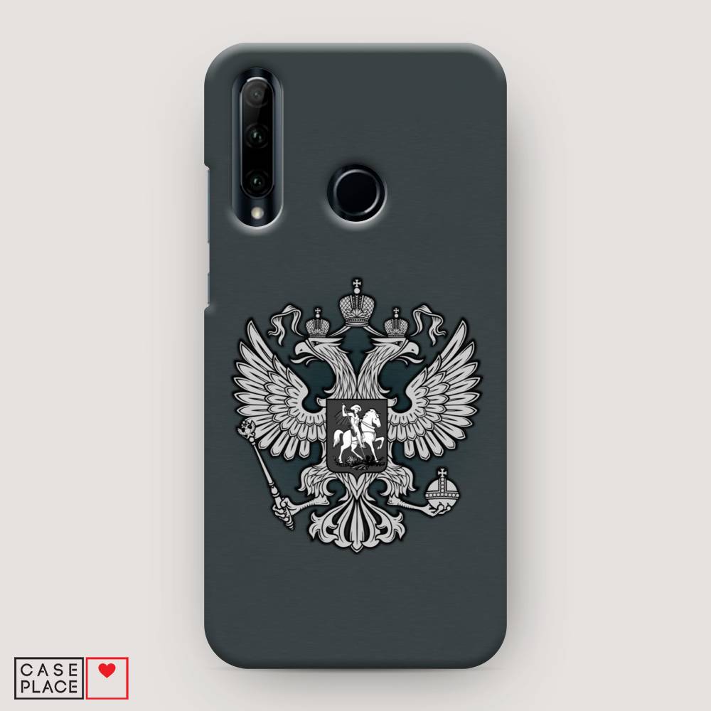 фото Чехол awog "герб россии серый" для honor 20 lite 2019