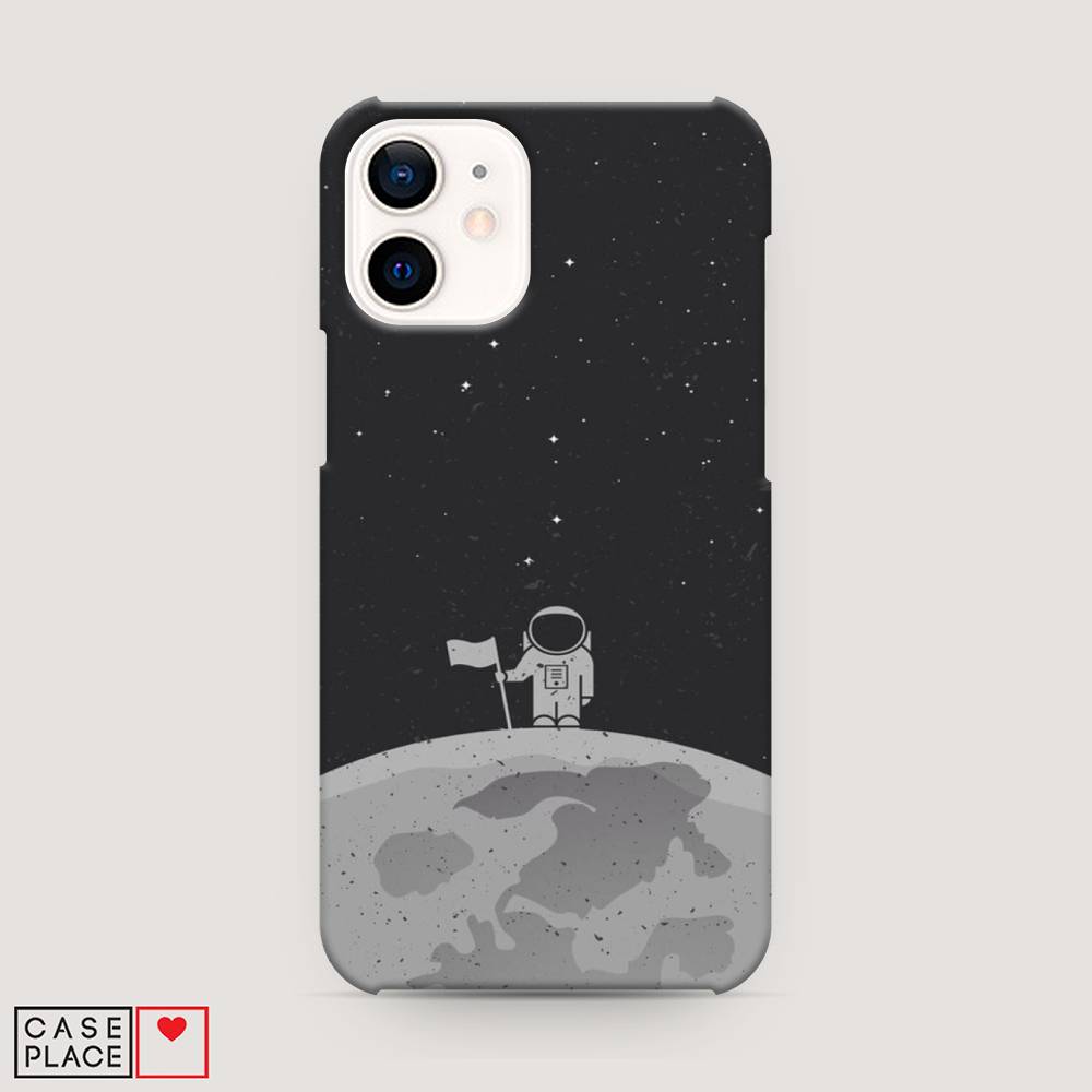 

Пластиковый чехол "Первый на Луне" на Apple iPhone 12 mini, 12620-3