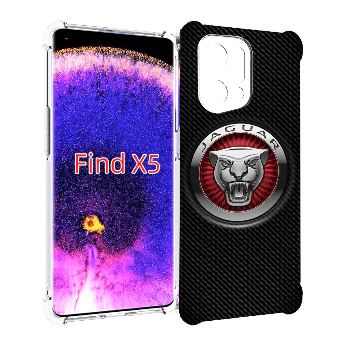 

Чехол MyPads Лого-ягуар для Oppo Find X5, Прозрачный, Tocco