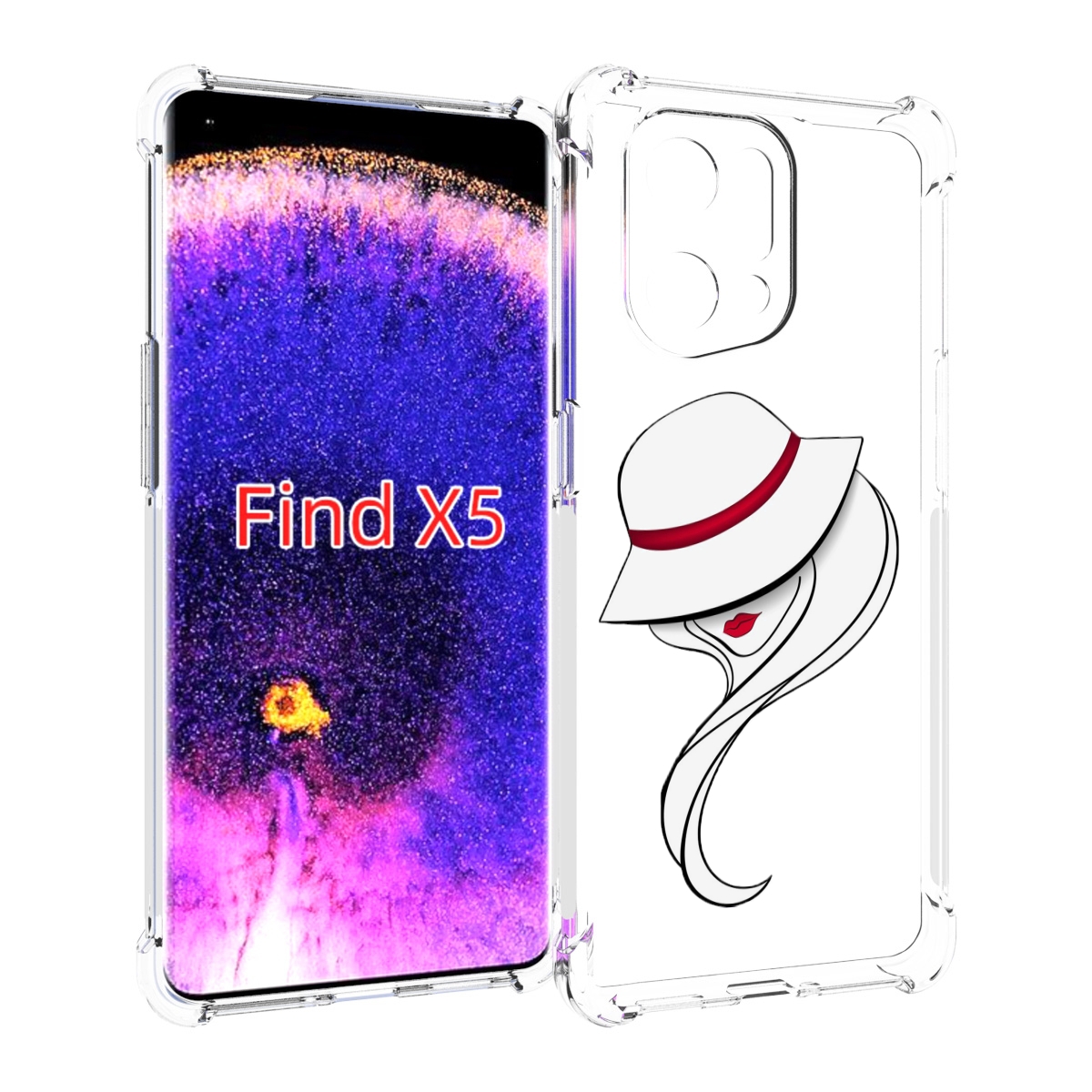 

Чехол MyPads Лого женский для Oppo Find X5, Прозрачный, Tocco