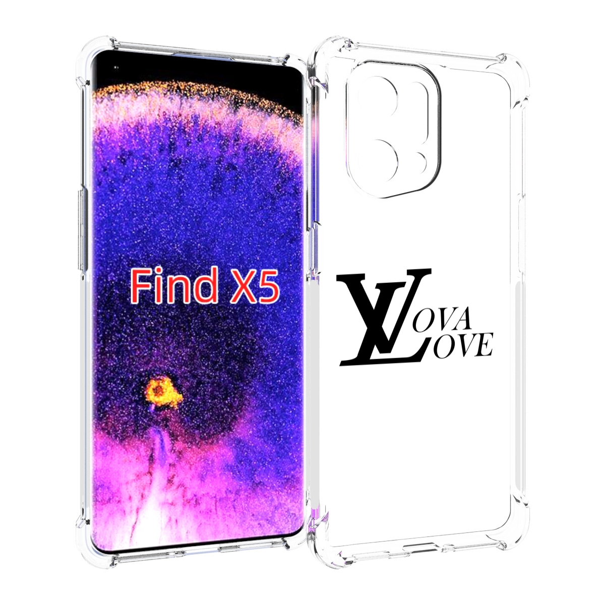 

Чехол MyPads Лова-лове для Oppo Find X5, Прозрачный, Tocco