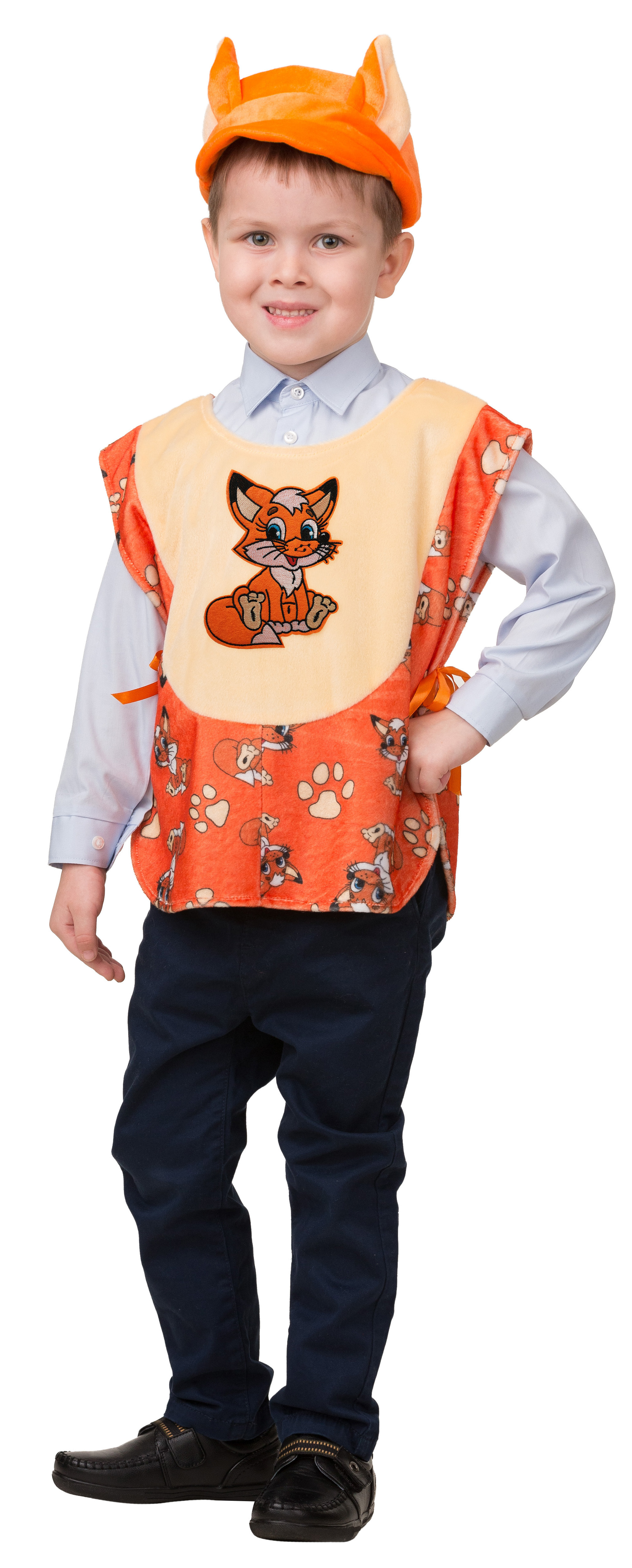 Костюм Батик Лисенка Плюш Детский 28 (110 см) костюм батик кот плюш детский 28 110 см