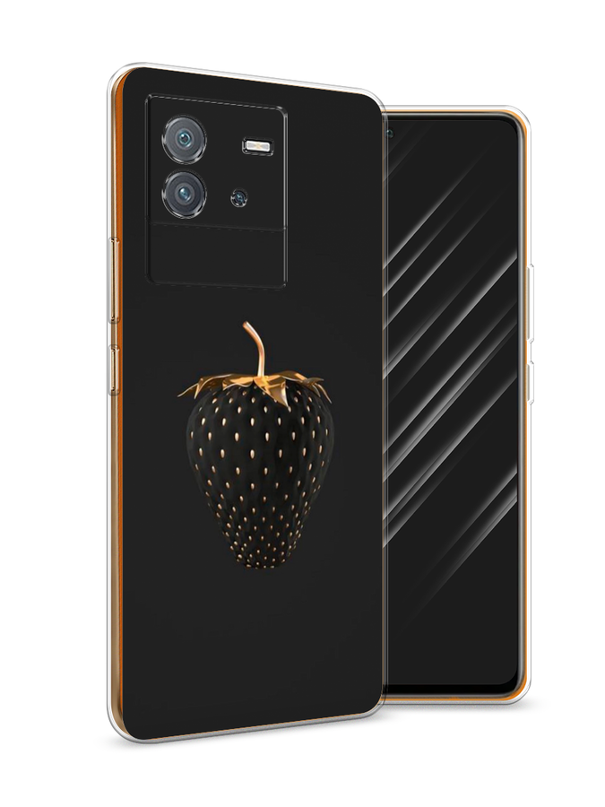 

Чехол Awog на Vivo iQOO Neo6 "Черно-золотая клубника", Разноцветный, 266850-10