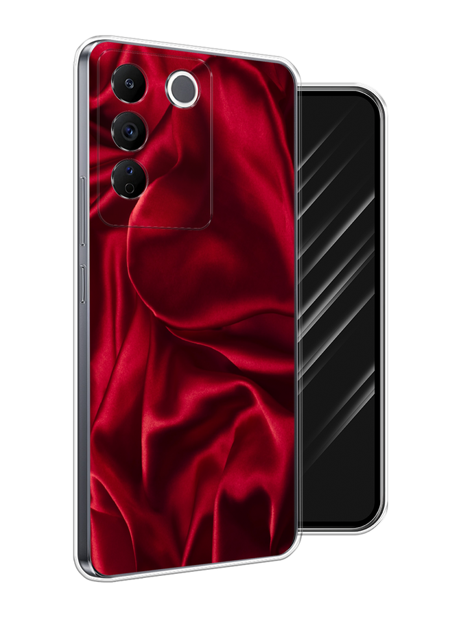 

Чехол Awog на Vivo V27e "Текстура красный шелк", 268350-1