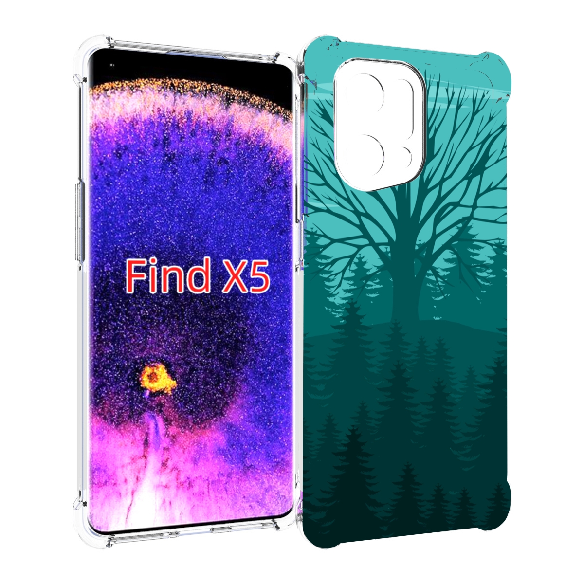 

Чехол MyPads Лес для Oppo Find X5, Прозрачный, Tocco