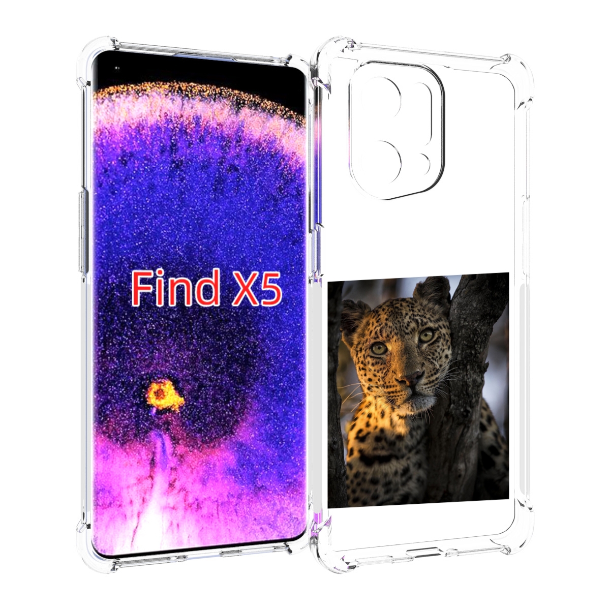 

Чехол MyPads Леопард для Oppo Find X5, Прозрачный, Tocco