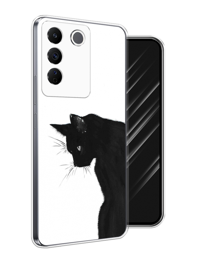 

Чехол Awog на Vivo V27e "Black cat", Черный;белый, 268350-1