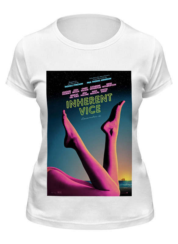 

Футболка женская Printio Врожденный порок / inherent vice белая XL, Белый, Врожденный порок / inherent vice