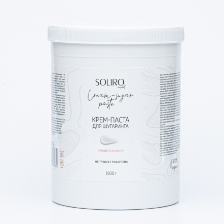 

Крем-паста для шугаринга Soliro универсальная, 1,5 кг