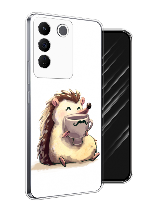 

Чехол Awog на Vivo V27e "Еж кофеман", Белый;коричневый;бежевый, 268350-1