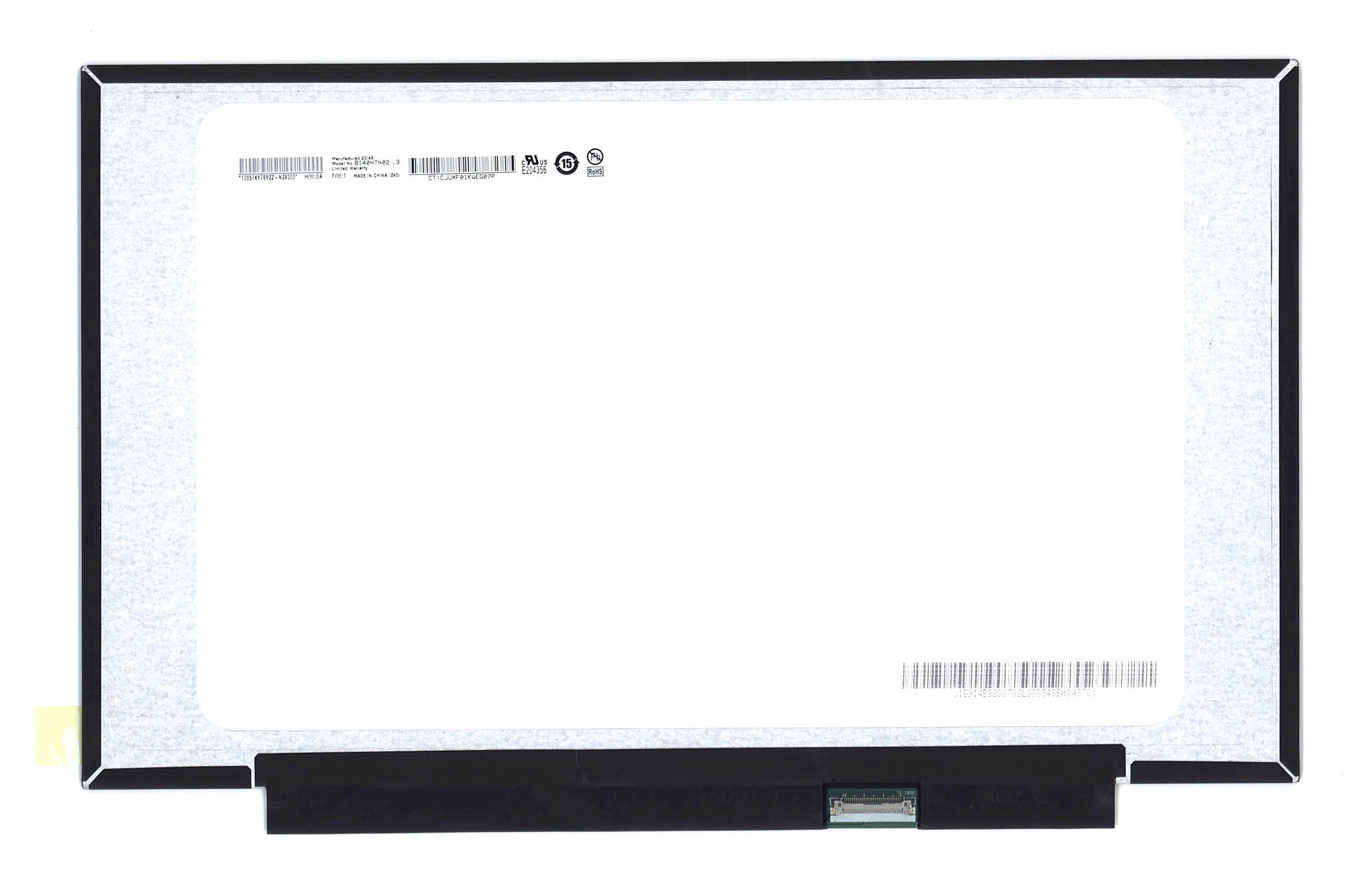 

Матрица OEM для ноутбука B140HTN02.3 (100182265V), совместимая с p/n: B140HTN02.3