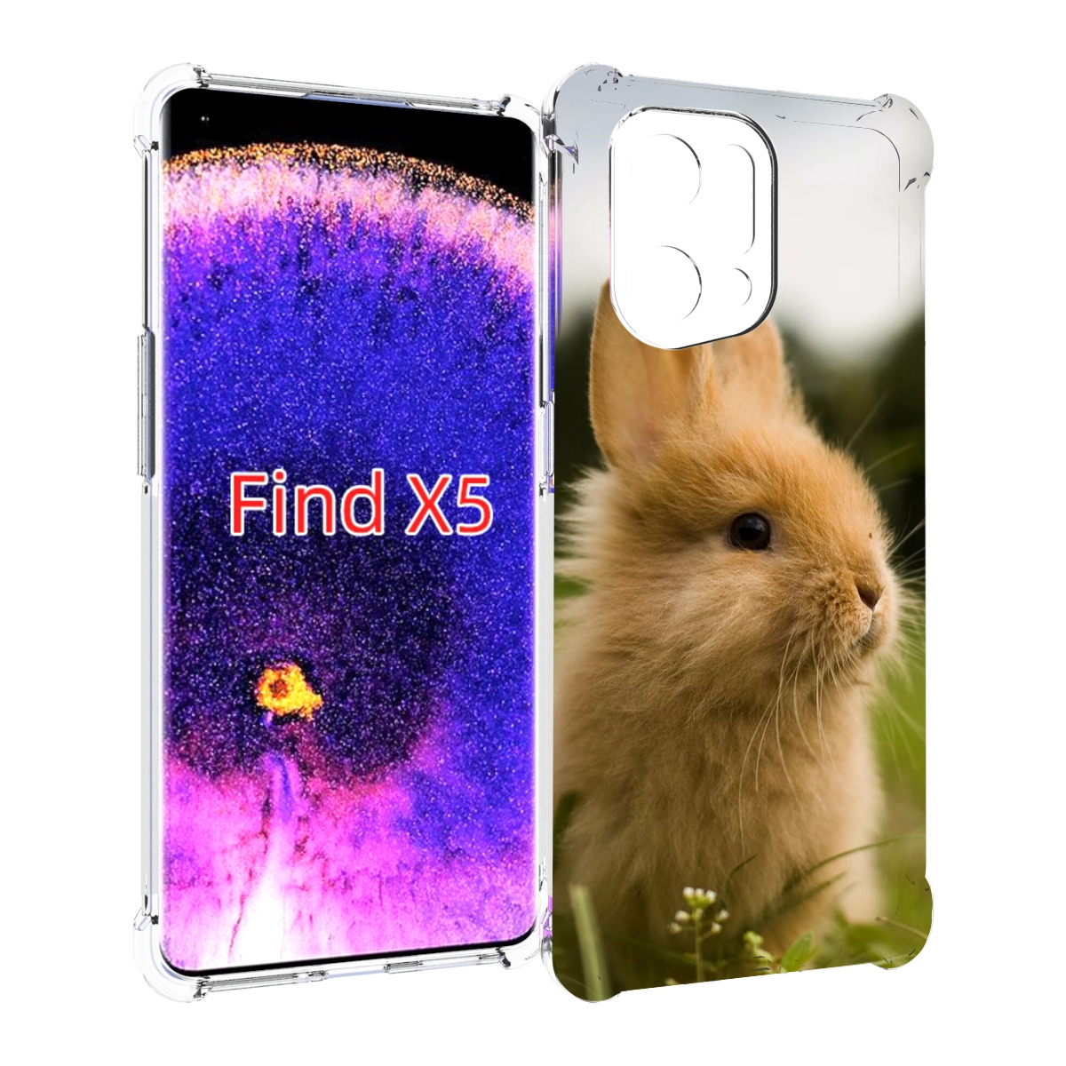 

Чехол MyPads Кролик для Oppo Find X5, Прозрачный, Tocco