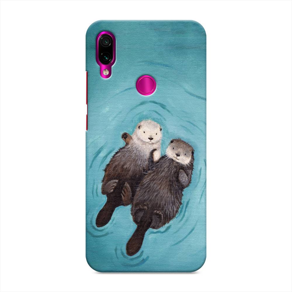 

Пластиковый чехол "Парочка бобров" на Xiaomi Redmi Note 7, 34720-7