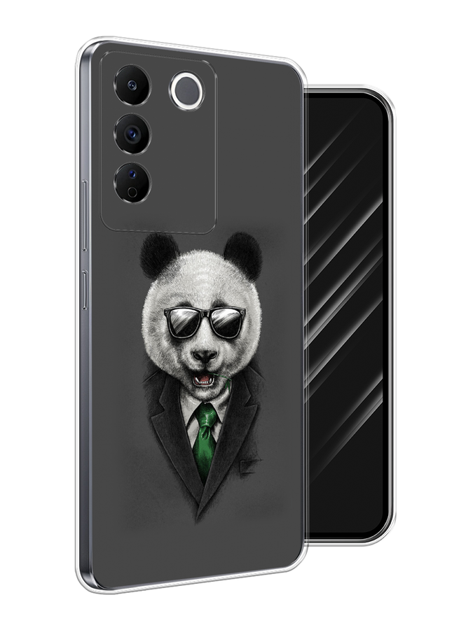 

Чехол Awog на Vivo V27e "Деловая панда", Серый;зеленый, 268350-1