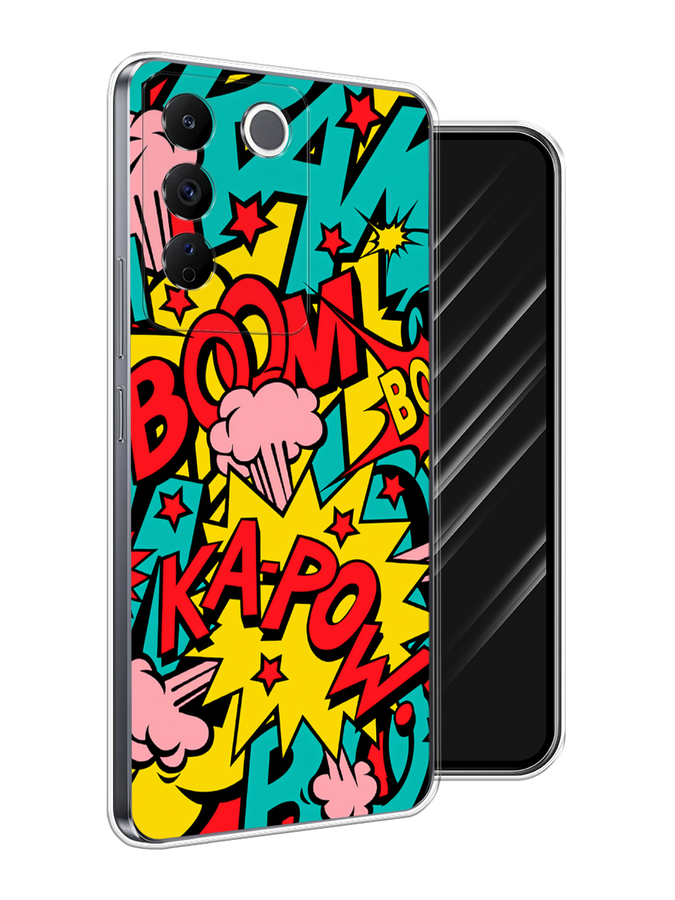 

Чехол Awog на Vivo V27e "Постер pop art", Бирюзовый;желтый;красный, 268350-1