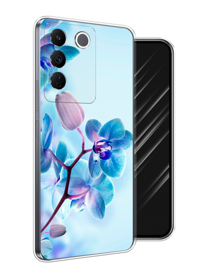 

Чехол Awog на Vivo V27e "Голубая орхидея", Голубой;синий;фиолетовый, 268350-1