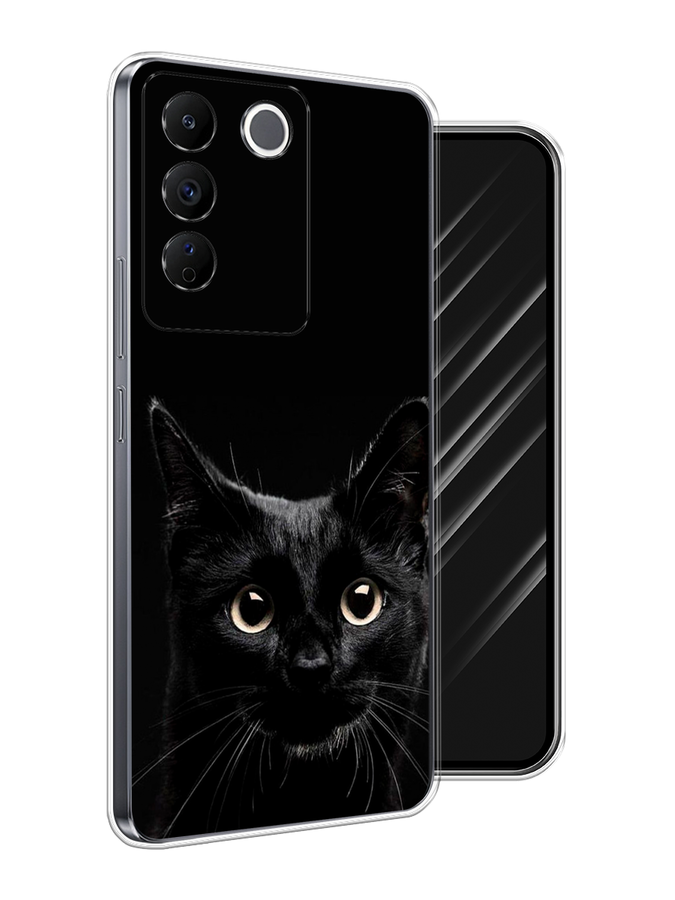 

Чехол Awog на Vivo V27e "Добрый кот", Черный, 268350-1