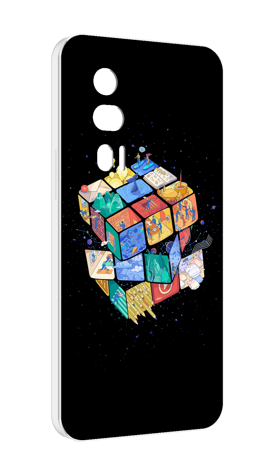 

Чехол MyPads Кубик-Рубика для Xiaomi Redmi K60 противоударный, Tocco