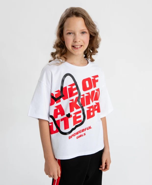 

Футболка Button Blue 124BBGJC12060200, белый, 164, 124BBGJC12060200