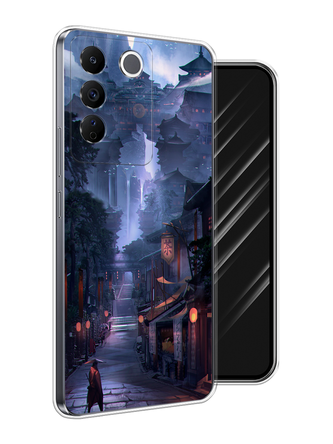 

Чехол Awog на Vivo V27e "Одинокий самурай", Синий;черный;коричневый, 268350-1
